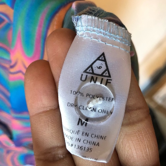 Rare UNIF Trippy Sheer Melt Shirt Tripping M EUC - Picture 7 of 8
